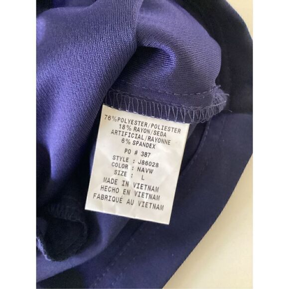 NWT Jaanuu Mens Platt Classic Scrub Top Sz L Midnight Navy - Picture 9 of 10